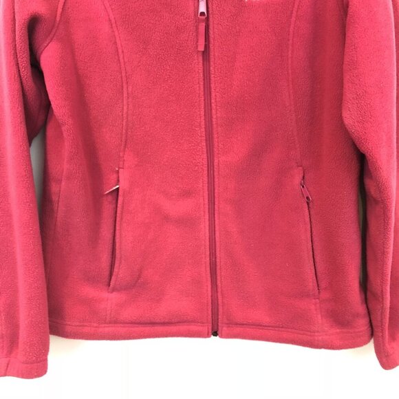 Columbia Womens Pink Full-Zip Fleece Jacket Size M Sweater Warm - Picture 5 of 8